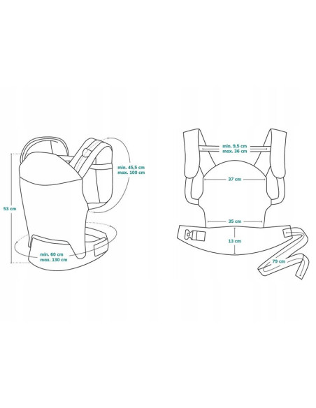 BN-LO-MARGAREET_AIR_BLACK,Marsupiu ergonomic, Lionelo, Margareet Air, 3 pozitii de purtare, Certificat de Institutul Internation