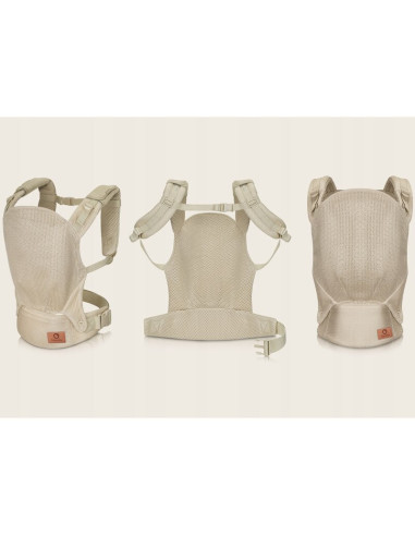 BN-LO-MARGAREET_AIR_BEIGE,Marsupiu ergonomic, Lionelo, Margareet Air, 3 pozitii de purtare, Certificat de Institutul Internation