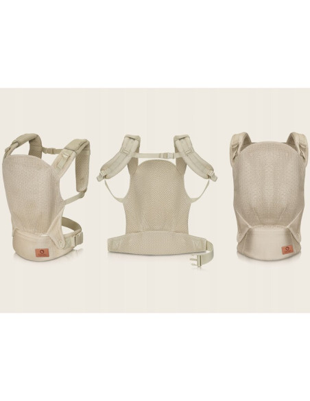 BN-LO-MARGAREET_AIR_BEIGE,Marsupiu ergonomic, Lionelo, Margareet Air, 3 pozitii de purtare, Certificat de Institutul Internation