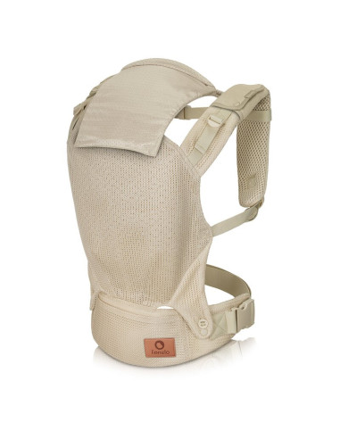 BN-LO-MARGAREET_AIR_BEIGE,Marsupiu ergonomic, Lionelo, Margareet Air, 3 pozitii de purtare, Certificat de Institutul Internation