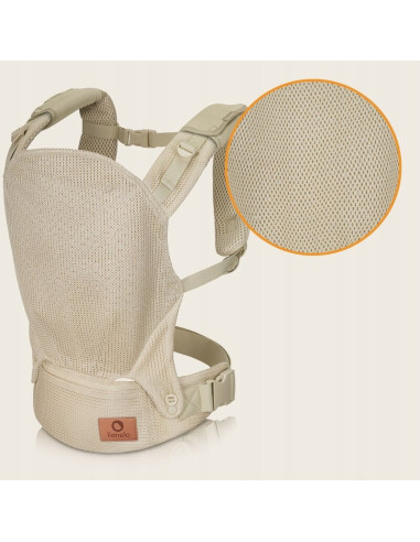 BN-LO-MARGAREET_AIR_BEIGE,Marsupiu ergonomic, Lionelo, Margareet Air, 3 pozitii de purtare, Certificat de Institutul Internation