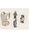 BN-LO-MARGAREET_AIR_BEIGE,Marsupiu ergonomic, Lionelo, Margareet Air, 3 pozitii de purtare, Certificat de Institutul Internation