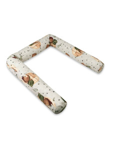 BN-6426972029506,Aparatoare pentru patut, MimiNu, Tip rulou, Cu husa detasabila, Lungime 180 cm, Din bumbac certificat Oeko Tex 