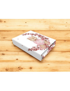 BN-6426972029360,Cearceaf cu elastic, MimiNu, Pentru patut 120X60 cm, Din bumbac certificat Oeko Tex Standard 100, Design, Betty 2