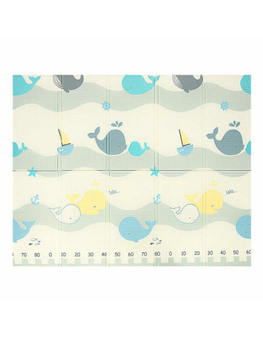 BN-BL127,Covoras de joaca, Bocioland, Water City, Pliabil, Protectie impotriva loviturilor, Dimensiune mare, 180 x 150 cm, Cu Im
