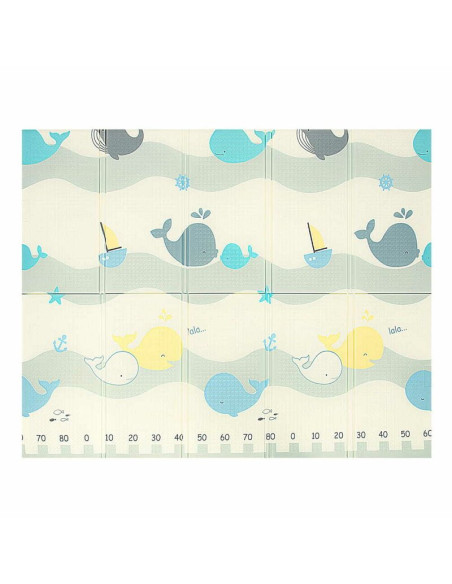 BN-BL127,Covoras de joaca, Bocioland, Water City, Pliabil, Protectie impotriva loviturilor, Dimensiune mare, 180 x 150 cm, Cu Im
