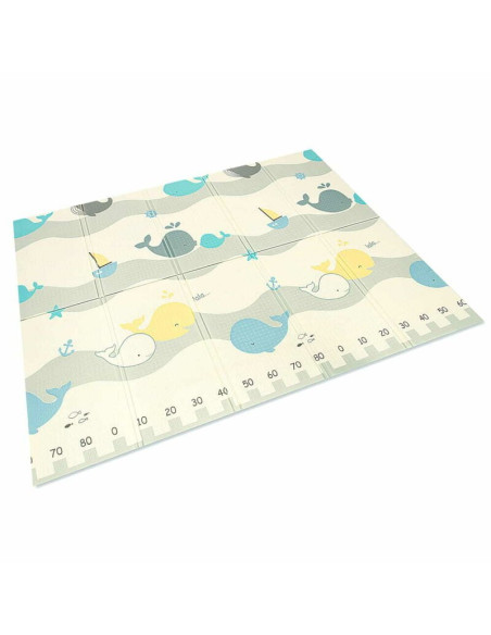 BN-BL127,Covoras de joaca, Bocioland, Water City, Pliabil, Protectie impotriva loviturilor, Dimensiune mare, 180 x 150 cm, Cu Im