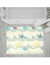 BN-BL127,Covoras de joaca, Bocioland, Water City, Pliabil, Protectie impotriva loviturilor, Dimensiune mare, 180 x 150 cm, Cu Im