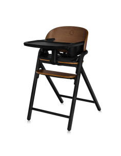 BN-LO-CELIA_BLACK_WOOD,Scaun de masa multifunctional Celia, Lionelo, Din lemn de fag, 6 luni- adult, Reglabil pe inaltime, Husa 