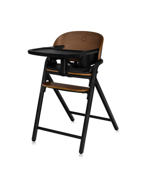 BN-LO-CELIA_BLACK_WOOD,Scaun de masa multifunctional Celia, Lionelo, Din lemn de fag, 6 luni- adult, Reglabil pe inaltime, Husa 