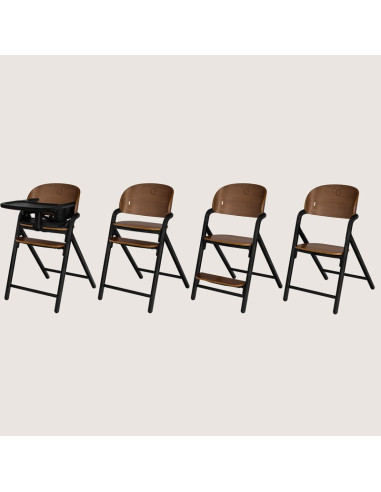 BN-LO-CELIA_BLACK_WOOD,Scaun de masa multifunctional Celia, Lionelo, Din lemn de fag, 6 luni- adult, Reglabil pe inaltime, Husa 