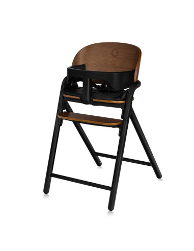 BN-LO-CELIA_BLACK_WOOD,Scaun de masa multifunctional Celia, Lionelo, Din lemn de fag, 6 luni- adult, Reglabil pe inaltime, Husa 