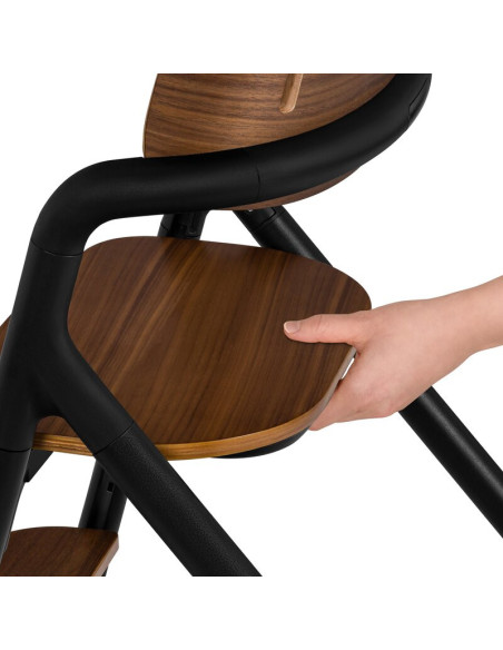BN-LO-CELIA_BLACK_WOOD,Scaun de masa multifunctional Celia, Lionelo, Din lemn de fag, 6 luni- adult, Reglabil pe inaltime, Husa 