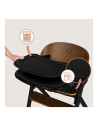 BN-LO-CELIA_BLACK_WOOD,Scaun de masa multifunctional Celia, Lionelo, Din lemn de fag, 6 luni- adult, Reglabil pe inaltime, Husa 
