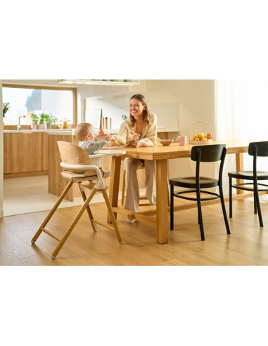 BN-LO-CELIA_BLACK_WOOD,Scaun de masa multifunctional Celia, Lionelo, Din lemn de fag, 6 luni- adult, Reglabil pe inaltime, Husa 