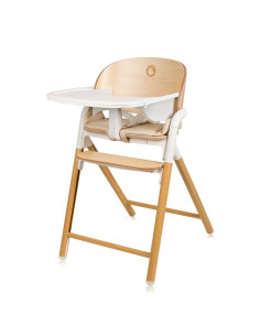 BN-LO-CELIA_WHITE_NATURAL_WOOD,Scaun de masa multifunctional Celia, Lionelo, Din lemn de fag, 6 luni- adult, Reglabil pe inaltim