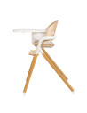 BN-LO-CELIA_WHITE_NATURAL_WOOD,Scaun de masa multifunctional Celia, Lionelo, Din lemn de fag, 6 luni- adult, Reglabil pe inaltim
