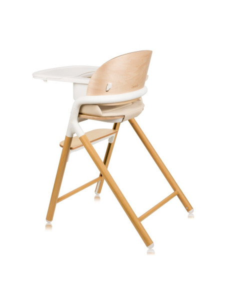 BN-LO-CELIA_WHITE_NATURAL_WOOD,Scaun de masa multifunctional Celia, Lionelo, Din lemn de fag, 6 luni- adult, Reglabil pe inaltim