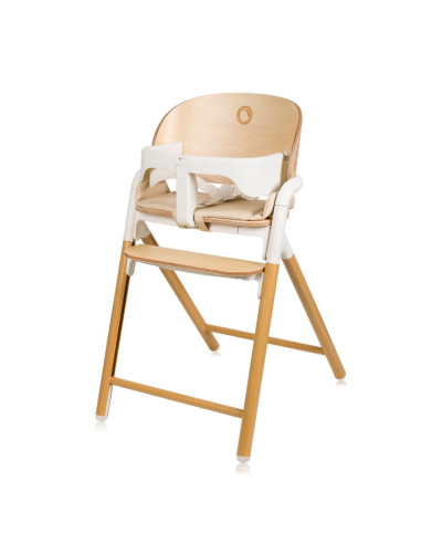 BN-LO-CELIA_WHITE_NATURAL_WOOD,Scaun de masa multifunctional Celia, Lionelo, Din lemn de fag, 6 luni- adult, Reglabil pe inaltim