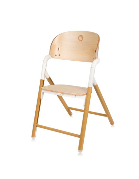 BN-LO-CELIA_WHITE_NATURAL_WOOD,Scaun de masa multifunctional Celia, Lionelo, Din lemn de fag, 6 luni- adult, Reglabil pe inaltim