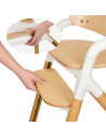 BN-LO-CELIA_WHITE_NATURAL_WOOD,Scaun de masa multifunctional Celia, Lionelo, Din lemn de fag, 6 luni- adult, Reglabil pe inaltim