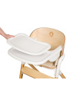 BN-LO-CELIA_WHITE_NATURAL_WOOD,Scaun de masa multifunctional Celia, Lionelo, Din lemn de fag, 6 luni- adult, Reglabil pe inaltim