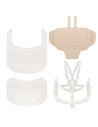 BN-LO-CELIA_WHITE_NATURAL_WOOD,Scaun de masa multifunctional Celia, Lionelo, Din lemn de fag, 6 luni- adult, Reglabil pe inaltim