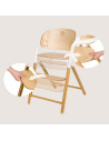 BN-LO-CELIA_WHITE_NATURAL_WOOD,Scaun de masa multifunctional Celia, Lionelo, Din lemn de fag, 6 luni- adult, Reglabil pe inaltim
