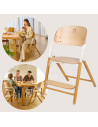 BN-LO-CELIA_WHITE_NATURAL_WOOD,Scaun de masa multifunctional Celia, Lionelo, Din lemn de fag, 6 luni- adult, Reglabil pe inaltim
