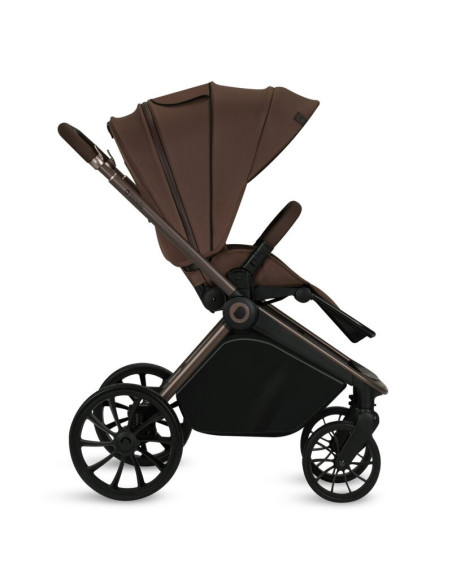BN-LO-MIKA_PLUS_3IN1_MOCHA_MOUSSE,Carucior 3 in 1, Lionelo, Mika Plus, Cadru din aluminiu, Cu landou intarit si salteluta moale,