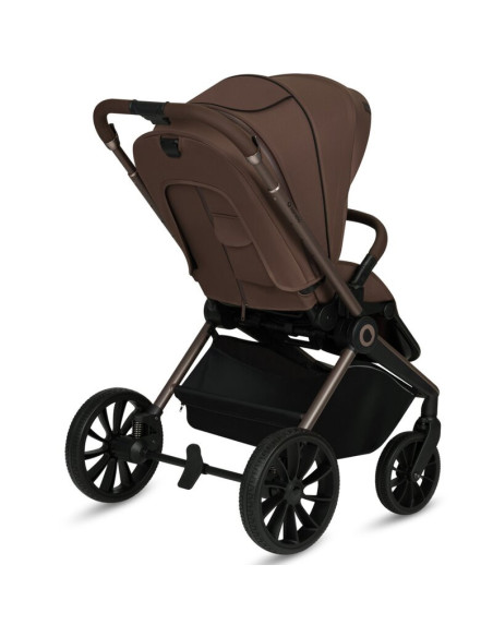 BN-LO-MIKA_PLUS_3IN1_MOCHA_MOUSSE,Carucior 3 in 1, Lionelo, Mika Plus, Cadru din aluminiu, Cu landou intarit si salteluta moale,
