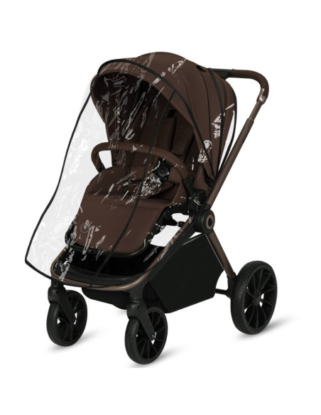 BN-LO-MIKA_PLUS_3IN1_MOCHA_MOUSSE,Carucior 3 in 1, Lionelo, Mika Plus, Cadru din aluminiu, Cu landou intarit si salteluta moale,