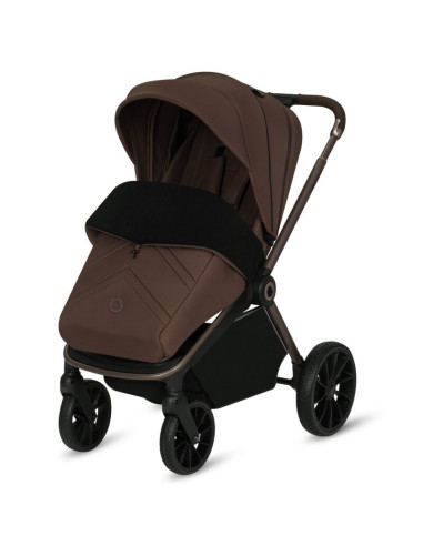 BN-LO-MIKA_PLUS_3IN1_MOCHA_MOUSSE,Carucior 3 in 1, Lionelo, Mika Plus, Cadru din aluminiu, Cu landou intarit si salteluta moale,