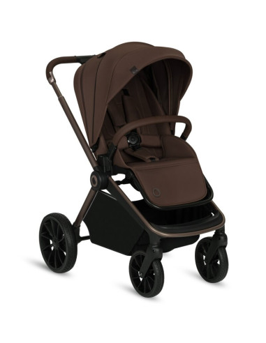 BN-LO-MIKA_PLUS_3IN1_MOCHA_MOUSSE,Carucior 3 in 1, Lionelo, Mika Plus, Cadru din aluminiu, Cu landou intarit si salteluta moale,