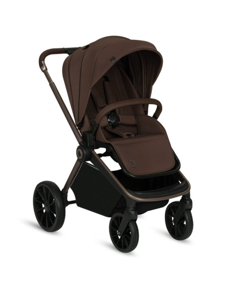 BN-LO-MIKA_PLUS_3IN1_MOCHA_MOUSSE,Carucior 3 in 1, Lionelo, Mika Plus, Cadru din aluminiu, Cu landou intarit si salteluta moale,