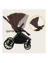 BN-LO-MIKA_PLUS_3IN1_MOCHA_MOUSSE,Carucior 3 in 1, Lionelo, Mika Plus, Cadru din aluminiu, Cu landou intarit si salteluta moale,