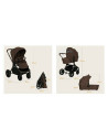 BN-LO-MIKA_PLUS_3IN1_MOCHA_MOUSSE,Carucior 3 in 1, Lionelo, Mika Plus, Cadru din aluminiu, Cu landou intarit si salteluta moale,
