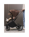 BN-LO-MIKA_PLUS_3IN1_MOCHA_MOUSSE,Carucior 3 in 1, Lionelo, Mika Plus, Cadru din aluminiu, Cu landou intarit si salteluta moale,