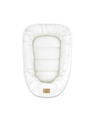 BN-6426972029902,Cosulet bebelus, Qmini, Pentru dormit, Baby Nest 55 x 75 cm, Husa 100% muselina dubla, Material certificat Oeko