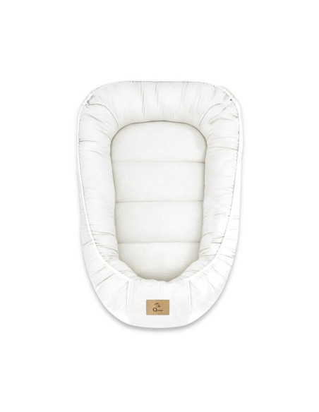 BN-6426972029902,Cosulet bebelus, Qmini, Pentru dormit, Baby Nest 55 x 75 cm, Husa 100% muselina dubla, Material certificat Oeko