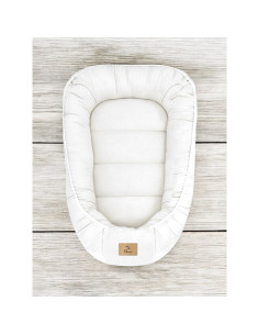 BN-6426972029902,Cosulet bebelus, Qmini, Pentru dormit, Baby Nest 55 x 75 cm, Husa 100% muselina dubla, Material certificat Oeko 2