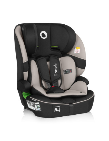 BN-LO-BILLY_I-SIZE_BEIGE_LATTE,Scaun auto i-Size, Lionelo, Billy, 76 - 150 cm, 1/2/3, Isofix + top tether, Tetiera reglabila in 