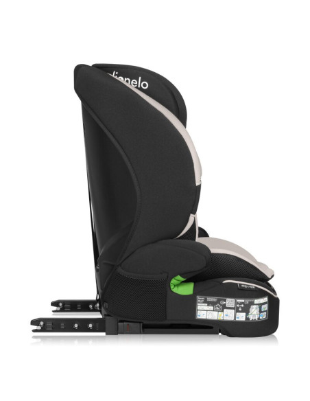 BN-LO-BILLY_I-SIZE_BEIGE_LATTE,Scaun auto i-Size, Lionelo, Billy, 76 - 150 cm, 1/2/3, Isofix + top tether, Tetiera reglabila in 