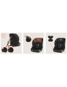 BN-LO-BILLY_I-SIZE_BLACK_CARBON,Scaun auto i-Size, Lionelo, Billy, 76 - 150 cm, 1/2/3, Isofix + top tether, Tetiera reglabila in