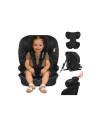 BN-LO-BILLY_I-SIZE_BLACK_CARBON,Scaun auto i-Size, Lionelo, Billy, 76 - 150 cm, 1/2/3, Isofix + top tether, Tetiera reglabila in