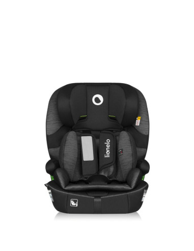 BN-LO-BILLY_I-SIZE_BLACK_GREY,Scaun auto i-Size, Lionelo, Billy, 76 -150 cm, 1/2/3, Isofix + top tether, Tetiera reglabila in 10