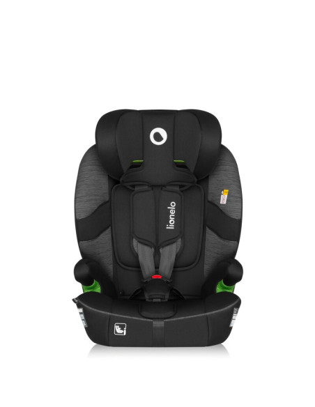 BN-LO-BILLY_I-SIZE_BLACK_GREY,Scaun auto i-Size, Lionelo, Billy, 76 -150 cm, 1/2/3, Isofix + top tether, Tetiera reglabila in 10
