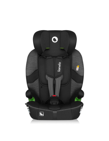 BN-LO-BILLY_I-SIZE_BLACK_GREY,Scaun auto i-Size, Lionelo, Billy, 76 -150 cm, 1/2/3, Isofix + top tether, Tetiera reglabila in 10