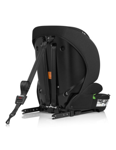 BN-LO-BILLY_I-SIZE_BLACK_GREY,Scaun auto i-Size, Lionelo, Billy, 76 -150 cm, 1/2/3, Isofix + top tether, Tetiera reglabila in 10