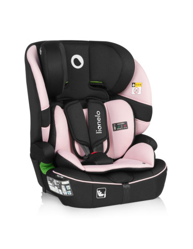 BN-LO-BILLY_I-SIZE_PINK_BABY,Scaun auto i-Size, Lionelo, Billy, 76 - 150 cm, 1/2/3, Isofix + top tether, Tetiera reglabila in 10